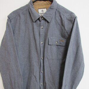 Legendary Whitetails Buck Camp Gray Flannel Long Sleeve Shirt Shacket LT